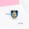 Desenho Animado Mickey Minnie Pato Donald Liga Metálica Gotejamento de Óleo Brincos Pingente Chaveiro Bolsa Colar Pingente Pingente