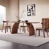 Mesa de Comedor de Madera Maciza Pizarra Delifon Estilo Medieval 2025 Nueva Moderna Simple Familiar Francesa Retro Rectangular