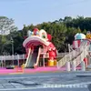 Venta al por mayor personalizada de toboganes grandes de acero inoxidable para atracciones turísticas, equipos de diversión no motorizados, redes de escalada hechas a medida con planos y muestras