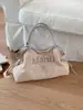 Bolsa de bordado floral de nicho estilo coreano para mulheres, nova bolsa de mão de tecido 2026, bolsa tote de ombro de grande capacidade para o dia a dia