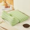 Almohada Cervical Triangular de Cáscara de Alforfón para Dormir Almohada Triangular Individual Almohada Dura para la Columna Cervical Protección para el Cuello para Dormir Almohada de Alforfón