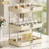 Prateleira de Armazenamento de Mesa para Casa Grande Capacidade Suporte para Copos de Água para Cozinha e Sala de Estar Bandeja de Drenagem Rack de Armazenamento de Copos de Luxo Leve Avançado