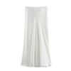 Vestido Midi de Moda Multicolor Explosión INS de AliExpress para Mujer Europea y Americana Transfronteriza, Joker para Viaje, Textura de Satén de Seda