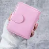 Atacado de fábrica nova carteira feminina cor sólida moda dobrável porta-moedas multifuncional grande capacidade bolsa para cartões bolsa de moedas