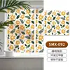 Película de Vidrio Floral Estilo Francés Vintage para Ventanas de Baño, Película Estática Anti-Miradas Mate para Ventanas de Cocina