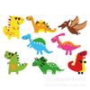 Pegatinas de pintura de diamantes para niños DIY, pegatinas creativas 5D, pegatinas de dinosaurio para refrigerador, pegatinas de taladro puntual, fabricantes al por mayor