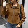 Nueva Chaqueta Blazer Larga de Gamuza con Cremallera para Mujer Otoño/Invierno 2026 Transfronteriza Europea y Americana