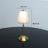 Lámpara de Mesa Retro de Cristal Lámpara de Noche para Dormitorio Lámpara de Ambiente de Lujo Luz de Noche Recargable Lámpara de Mesa de Noche Dormitorio Principal de Alta Gama
