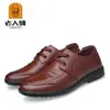 Nuevos Zapatos de Cuero Casual de Negocios para Hombre de Otoño para Hombres Mayores, Zapatos Bajos de Punta Plana para Hombre al por Mayor
