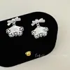 [Colección para Usar de Dos Maneras Colgando de la Oreja] Pendientes Versátiles Corazón de Chica Coreana Pendientes de Diseño Nicho Pendientes Avanzados Exquisitos