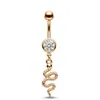 Acero Inoxidable Piercing de Ombligo Personalizado Anillo de Ombligo de Calavera Joyería para Piercing Moda Transfronteriza Piercing de Ombligo Botón de Ombligo Al por Mayor