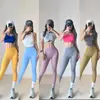 Calça de Yoga para Primavera e Outono Secagem Rápida Cintura Alta Sem Costura Leggings de Yoga Malha para Treino Esportivo Calça Cropped