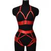 Comercio transfronterizo nuevo multicolor opcional hueco tentación sexy tirante divertido para mujer traje dividido N0241
