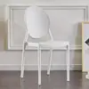 Silla de Comedor Moderna Simple de Plástico Respaldo Redondo para Adultos Tienda de Té con Leche Mesa y Silla para Comedor del Hogar Combinación Estilo ins