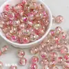 Ding Yi K10 Flor Eterna Cuentas Leng Yue Resaltador Cuentas de Resina Galvanizada Agujero Recto Cadena de Teléfono Móvil Diy Joyería de Cuentas
