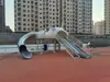 Escorregador de Jardim Equipamento de Playground Externo Brinquedos e Instalações de Entretenimento para Jardim Escorregador Infantil de Aço Inoxidável