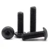Tornillos de Cabeza Hexagonal de Acero Inoxidable 304 Color Negro Grado Industrial Iso7380 Tornillos de Cabeza Semiredonda M2-M10 Venta al por Mayor en Stock