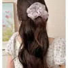 Ponto de Onda Roxa Rede Anel de Cabelo para Intestino Grosso Elástico Alto Borracha Durável Acessórios de Cabelo Laço de Cabelo Feminino Anel para Intestino Grosso Corda de Cabelo