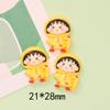 Linda caricatura Maruko niña diy pegamento crema hecho a mano funda para teléfono horquilla hebilla para zapato colgante accesorios de resina al por mayor