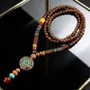 Cadena de Suéter Estilo Étnico, Collar con Tótem Nepalí, Accesorios de Ropa Retro, Cadena para el Cuello Moderna y Versátil, Joyería para Hombres y Mujeres