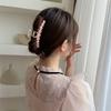Horquilla de pelo con pinza para la cabeza de Corea del Sur, grande, pintada al óleo, para la parte posterior de la cabeza, de metal, para niña, con pinza para el pelo, con forma de disco y forma de tiburón.
