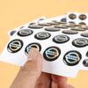 Pegatina Autoadhesiva de Plástico Pegamento Etiqueta de Cristal Colorida PVC Marca Láser UV Impresión Pegamento Etiqueta de Coche