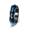 Anillos Populares Europeos y Americanos para Parejas de Amazon, Anillos Giratorios de Acero de Titanio para Aliviar el Estrés, Venta al por Mayor de Fábrica de Joyería
