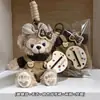 Chaveiro Lanyard Pingente Boneco de Pelúcia Urso Shirley Rose Duffy Fofo de Outono e Inverno Presente de Aniversário para Casal