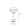 Juego de Copas de Vino de Cristal Regalo Copa de Vino Tinto con Costillas Verticales Copa de Vino Copa de Cóctel Copa de Postre Copa de Agua Promoción