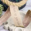 Cinta de poliéster y algodón de doble cara bicolor con letras inglesas importada de Corea del Sur, accesorios para el cabello, lazos DIY, sombreros, ropa, accesorios de embalaje