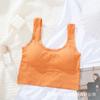 Camisole de Alça Larga com Bojo, Lindo Design nas Costas, Sutiã Esportivo Push-Up, Tomara que Caia, Roupa Externa Feminina, Caimento Justo, Valoriza a Silhueta