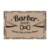 Placa de Lata Artesanato Barbearia, Decoração de Parede Metálica para Casa, Impressão UV Transfronteiriça Leve Personalizada Atacado