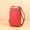 Bolso Cruzado Estilo Nuevo 2026 para Mujer, Moda Japonesa y Coreana, Bolso de Hombro de Gran Capacidad, Cartera con Cremallera, Piel Suave, Patrón de Lichi, Bolso para Teléfono Móvil