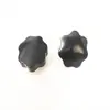Tuerca de mano de goma con cabeza de flor de ciruelo perforada M4-M20 Baquelita con agujero pasante Mango de siete estrellas Tuerca de corazón de siete ángulos