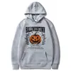 Talla Europea TransfronterizaSudadera con Capucha Vintage Halloween Town 1998 Sudadera con Capucha Universidad Halloween Town Calabaza