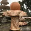 Fuente Escultura de Piedra Personalizada con Cabeza de Dragón Rojo Atardecer, Bola de Feng Shui que Expulsa Agua, Base de Agua Corriente, Adorno de Maceta, Stock Listo del Fabricante, Fotos Reales