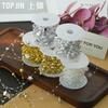 Nueva cadena de perlas de flores, material decorativo, forma de estrella, accesorios dorados y plateados, bolso artesanal, flor de perla.