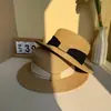 Nuevo Sombrero de Paja Francés de Ala Corta Estilo Hepburn para Mujer, Sombrero de Sol de Ala Corta de Verano, Sombrero de Sol Tejido para Playa