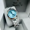 Reloj Empress of the West Hielo Triturado Azul Rojo Rosa Morado Ciruela Verde Menta Saturno Reloj de Mujer Reloj de Pareja