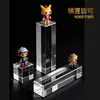 En Stock Cubo Columna de Ladrillo de Cristal Exhibidor de Mostrador para Joyería Soporte de Exhibición de Modelo de Espécimen Mineral con Base Transparente