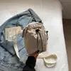 Bolsa de Ombro Lisa Estilo Coreano, Bolsa de Viagem Leve, Design Único Casual de Nicho, Bolsa Quadrada Pequena, Bolsa Transversal Casual Artística