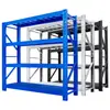 Prateleiras de Armazém de Fábrica Prateleiras de Ferro Domésticas Expressas Prateleiras de Armazenamento de Múltiplos Andares Espessadas Prateleiras de Armazenamento de Múltiplos Andares Leves e Médias