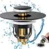 Tapón de Desagüe Emergente 2 en 1 para Lavabo Transfronterizo Filtro para Lavabo de Baño con Tapón de Drenaje Antiatascos