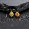 Banho de Prata S925 Folheado a Ouro 24K no Corpo Inteiro, Contas Redondas Pequenas Tradicionais, Acessórios para Joias DIY, Contas Espaçadoras Personalizadas, Acessórios de Contas Soltas