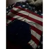 Sudadera con capucha estampada de cuello de piel Ins de estilo europeo y americano transfronterizo, jersey de manga larga, chaqueta retro, ropa de calle, moderna, Y2K