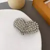 Pinza para el pelo de corazón con pedrería para niños, estilo nuevo para niñas, pinzas BB para pelos sueltos, accesorios para el pelo, pinza para flequillo lateral, pasador para la parte trasera de la cabeza