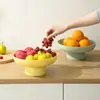 Plato Multifuncional para Frutas para Cocina y Sala de Estar del Hogar, Adecuado para Cacahuates, Semillas, Dulces, Postres, Bocadillos y como Bandeja Decorativa, Bol para Frutas Doméstico