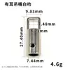 Acessórios de hardware para cordão de celular 8mm fivela de cachorro quadrada de pérola de alta qualidade anel de mola quadrado linha quadrada kit de balde