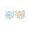 Lazo de Colores Simple y Elegante Accesorios de Joyería Esmaltada Colgante de Aleación DIY Llavero Cadena para Teléfono Adorno