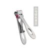 Cortador de unhas de aço inoxidável cortador de unhas de boca larga cortador de unhas anti-respingo tesoura para unha do pé grossa única doméstica adulto original